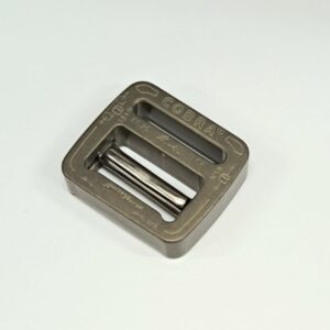 AustriAlpin FC25CF-H GREY Hardcoated (tough coating) inseparable metal buckle COBRAFRAME with selt-locking beam 9kN for webbing 25mm