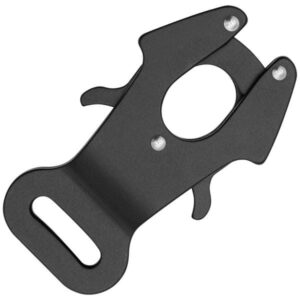 Kong FROG NUDE Black aluminum carabiner for webbing that closes automatically when anchoring NOT PPE