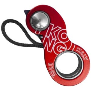 Kong DUCK Black-Red ultra-compact emergency rescue clamp lock for ropes 8-13 mm