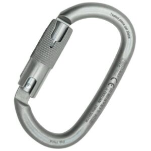 Kong OVALONE Lunar White with RISE lock™ carabiner from carbon steel with wide opening
