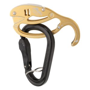 AustriAlpin AB24Y-SET GOLD FISH and RONDO device for belay and rappelling with brake and automatic locking carabiner