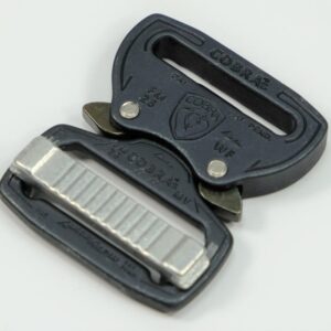 AustriAlpin FM25MVF-B-ELOX BLACK MATTE anodized lightweight metal buckle Cobra® Fashion Model 2kN for webbing 25mm