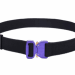 Bayonet BCOM38-BLP Pas średnio-sztywny COMBAT Czarny o szerokości 38mm metalowa klamra Cobra® 9kN purple Rozmiar uniwersalny 70-120cm