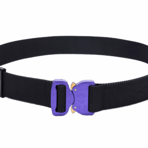 Bayonet BCOM38-BLP Belt medium-stiff COMBAT Black 38mm wide with metal buckle Cobra® 9kN purple Universal size 70-120cm