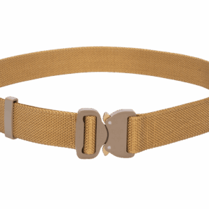 Bayonet BCOM38-GL Pas średnio-sztywny COMBAT Coyote (Złoty) o szerokości 38mm metalowa klamra Cobra® 9kN Rozmiar uniwersalny 70-120cm