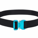 Bayonet BOUT38-BLA Pas miękki OUTDOOR Czarny o szerokości 38mm metalowa klamra Cobra® 9kN azure blue Rozmiar uniwersalny 70-120cm