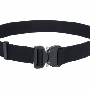 Bayonet BOUT38-BLK Pas miękki OUTDOOR Czarny o szerokości 38mm metalowa klamra Cobra® 9kN KTL mosiężne uszka Rozmiar uniwersalny 70-120cm