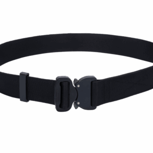 Bayonet BOUT38-BLM Belt soft OUTDOOR Black 38mm wide with metal buckle Cobra® 9kN matte Black ears Universal size 70-120cm