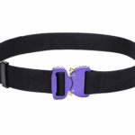 Bayonet BOUT38-BLP Pas miękki OUTDOOR Czarny o szerokości 38mm metalowa klamra Cobra® 9kN purple Rozmiar uniwersalny 70-120cm