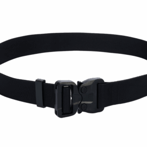 Bayonet BOUTS38-BL Belt soft OUTDOOR STEALTH Black 38mm wide with undetectable buckle Cobra® 2.5kN Universal size 70-120cm