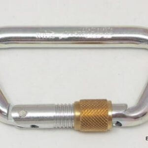 AustriAlpin TI61A EXTRASTRONG oval symmetric Steel Rope Carabiner with screw locking