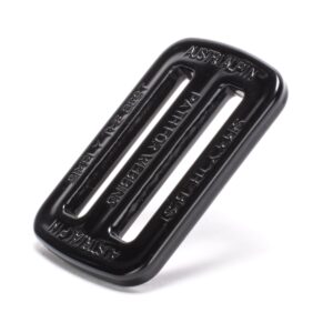 AustriAlpin FC16B-K BLACK KTL 2-slot window window symmetric buckle for paragliding and parachute harnesses for webbing 30mm