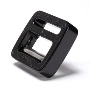 AustriAlpin FC25CF-K BLACK KTL inseparable metal buckle COBRAFRAME 9kN with self-locking beam for webbing 25mm