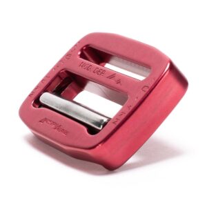 AustriAlpin FC38CF-I-ELOX PINK anodized inseparable metal buckle COBRAFRAME with selt-locking beam 9kN for webbing 38mm