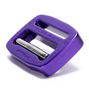 AustriAlpin FC38CF-P-ELOX PURPLE anodized inseparable metal buckle COBRAFRAME 9kN with self-locking beam for webbing 38mm