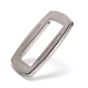 AustriAlpin FC40VA4 SILVER steel 1-slot frame buckle for paragliding and parachute harnesses for webbing 45mm