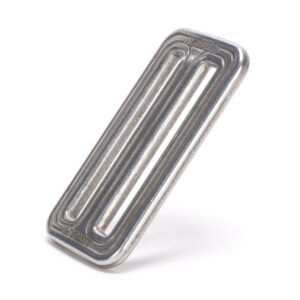 AustriAlpin FC41A SILVER anodized 2-slot window symmetric buckle for paragliding and parachute harnesses for webbing 45mm