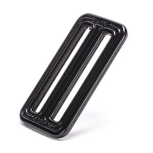 AustriAlpin FC41B-K BLACK KTL 2-slot window symmetric buckle for paragliding and parachute harnesses for webbing 45mm