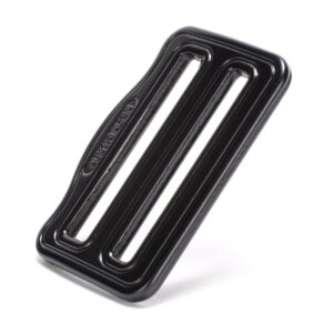 AustriAlpin FC42B-K BLACK KTL 2-slot window asymmetric buckle for paragliding and parachute harnesses for webbing 45mm