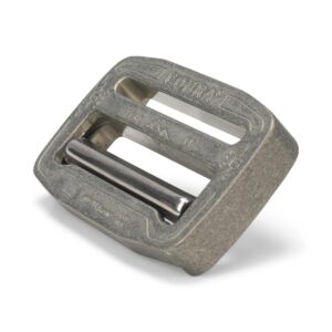 AustriAlpin FC45CF-H GRAY hardcoated (tough coating) inseparable metal buckle COBRAFRAME 9kN with self-locking beam for webbing 45mm