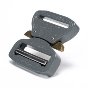 AustriAlpin FC45EVF-XL WOLF GRAY flat metal buckle Cobra® Original 9kN for webbing 45mm ears XL