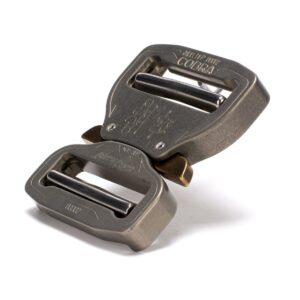 AustriAlpin FC45HVV-XL GRAY hardcoated (tough coating) flat metal buckle Cobra® Original 9kN double-sided adjustable for webbing 45mm ears XL