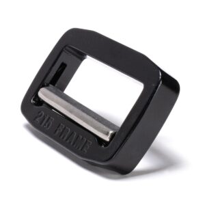 AustriAlpin FC45LCF-K BLACK KTL inseparable lightweight metal buckle COBRAFRAME 9kN with self-locking beam for webbing 45mm