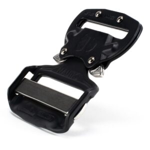 AustriAlpin FI45MVF BLACK MATTE anodized all steel and indestructible buckle Nautic Cobra® 9kN for webbing 45mm