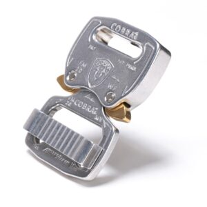 AustriAlpin FM20AVF SILVER anodized lightweight metal buckle Cobra® Fashion Model 2kN for webbing 20mm