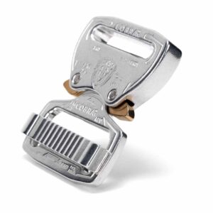 AustriAlpin FM25AVF SILVER anodized lightweight metal buckle Cobra® Fashion Model 2kN for webbing 25mm