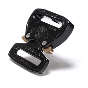 AustriAlpin FM25KFF CZARNA KTL leciutka klamra dwustronnie zaszywana Cobra® Fashion Model 2kN do taśm 25mm