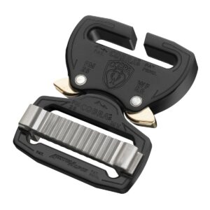 AustriAlpin FM25KVF-RR BLACK KTL lightweight metal buckle Cobra® Fashion Model 2kN for webbing 25mm put on without sewing RnR