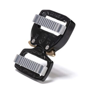 AustriAlpin FM25KVV CZARNA KTL leciutka klamra dwustronnie regulowana Cobra® Fashion Model 2kN do taśm 25mm