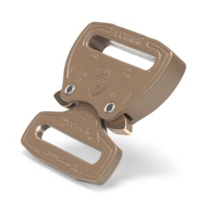 AustriAlpin FM25CFF COYOTE BROWN lightweight metal buckle double-sided sewn Cobra® Fashion Model 2kN for webbing 25mm