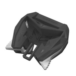 Austrialpin FN25WF-MG BLACK polymer equipment buckle female half sewn Cobra® NG for webbing 25mm ears Gray