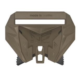 Austrialpin FN45WF-CM COYOTE BROWN polimerowa klamra do ekwipunku połówka żeńska zaszywana Cobra® NG do taśm 45mm uszka Czarne