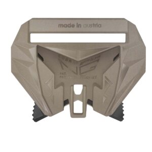 Austrialpin FN45WF-SM SAND polymer equipment buckle female half sewn Cobra® NG for webbing 45mm ears Black