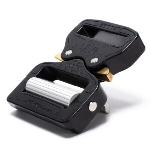 AustriAlpin FS45KVF-XL BLACK KTL strongest Super Cobra® buckle 23kN for webbing 45mm ears XL