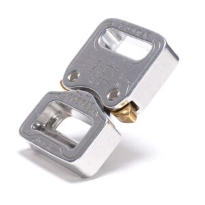 AustriAlpin FX25AVF SILVER anodized reinforced metal buckle Cobra® Pro Style 18kN for webbing 25mm