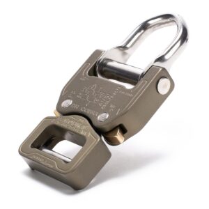 AustriAlpin FX25HVD GRAY hardcoated (tough coating) reinforced metal buckle with integrated steel D-ring Cobra® Pro Style 18kN for webbing 25mm