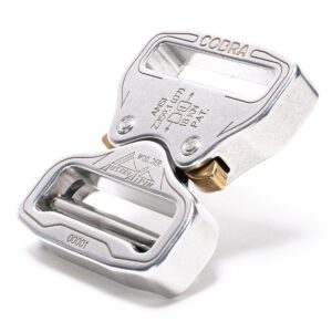 AustriAlpin FX45AVF SILVER anodized reinforced metal buckle Cobra® Pro Style 18kN for webbing 45mm