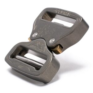 AustriAlpin FX45HVF GRAY hardcoated (tough coating) reinforced metal buckle Cobra® Pro Style 18kN for webbing 45mm