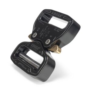 AustriAlpin FX45KVF-XL BLACK KTL reinforced metal buckle Cobra® Pro Style 18kN for webbing 45mm ears XL