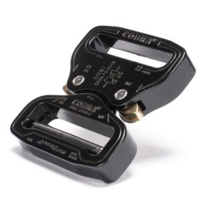 AustriAlpin FX45KVF BLACK KTL reinforced metal buckle Cobra® Pro Style 18kN for webbing 45mm