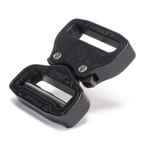 AustriAlpin FX45MVF-B-ELOX BLACK MATTE anodized reinforced metal buckle Cobra® Pro Style 18kN for webbing 45mm
