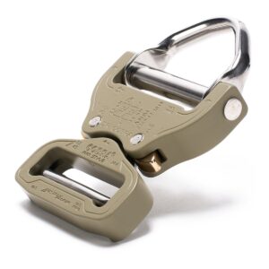 AustriAlpin FX45TVD TAN499 reinforced metal buckle with integrated steel D-ring Cobra® Pro Style 18kN for webbing 45mm