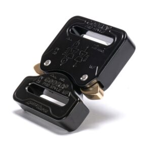 AustriAlpin FY25KFF CZARNA KTL płaska klamra metalowa dwustronnie zaszywana Cobra® 9kN do taśm 25mm