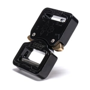 AustriAlpin FY25KVF BLACK KTL flat metal buckle Cobra® Pro Style 9kN for webbing 25mm