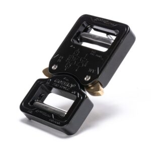 AustriAlpin FY25KVV BLACK KTL flat metal buckle double-sided adjustable Cobra® Pro Style 9kN for webbing 25mm