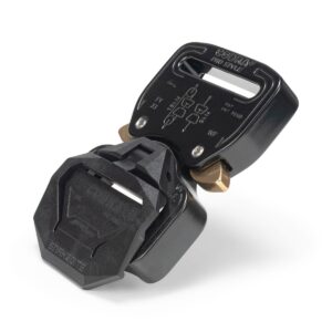 AustriAlpin FY33KVF-LS BLACK KTL Cobra® Pro Style 9kN SNAKEBITE flat metal buckle for webbing 33mm with latch